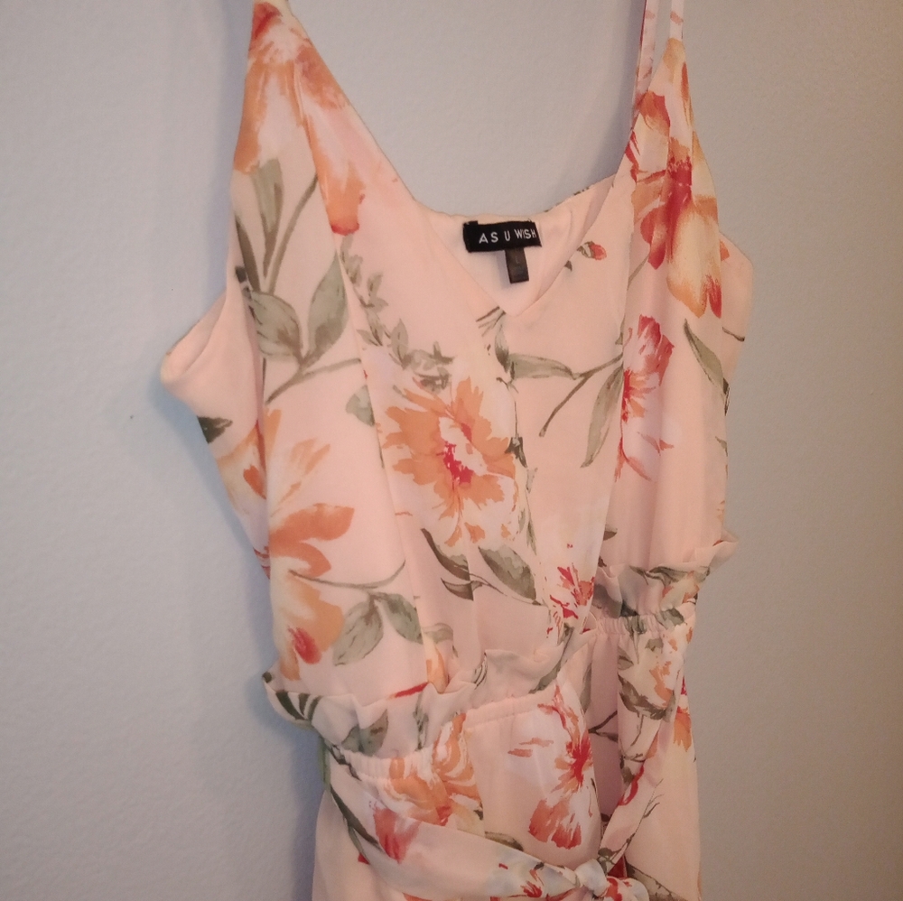 As U Wish High-Low Floral Chiffon Dress - Picture 6 of 14